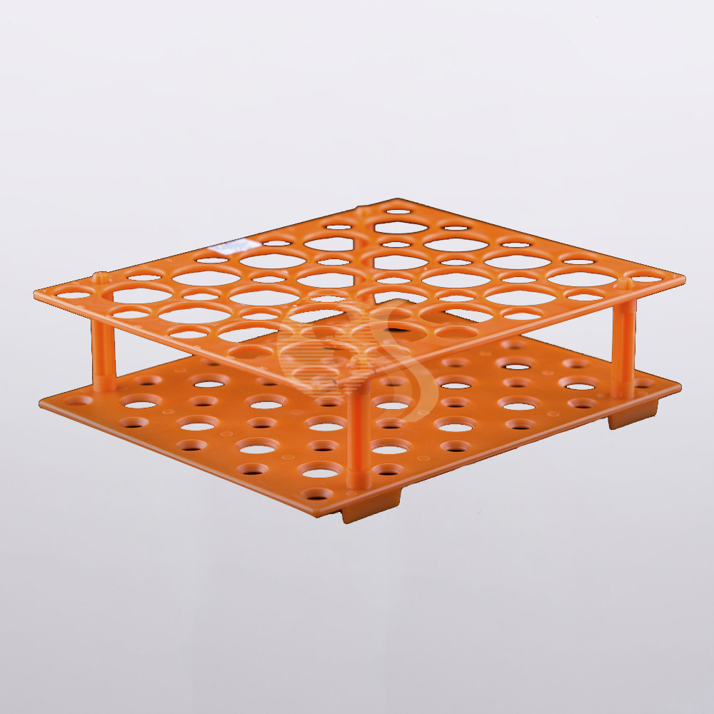 Gradilla en ABS para 18 Tubos 15ML (Falcon) y 10 Tubos de 50ML (Falcon)